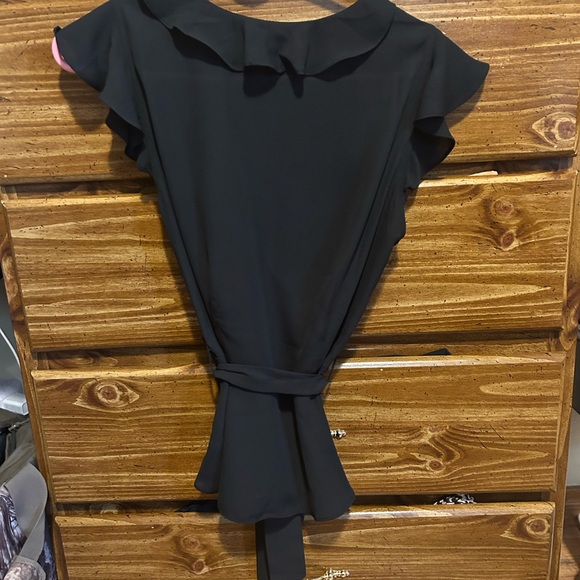 Black Ruffled Blouse - Picture 3 of 3